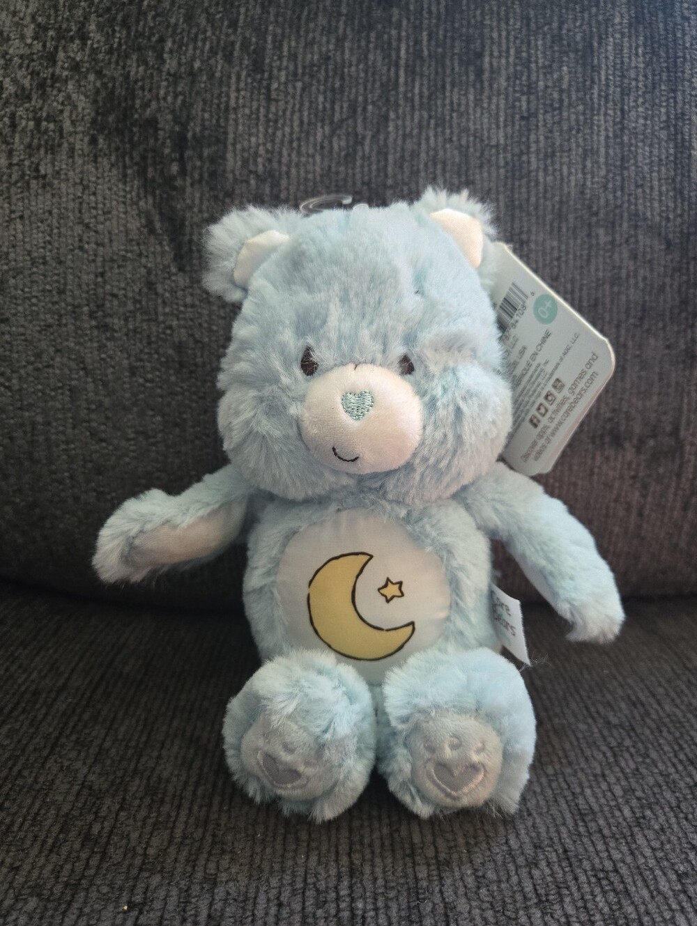 Care Bears Bedtime Bear Plush Rattle 8” Baby Toy Stuffed Animal Lovey